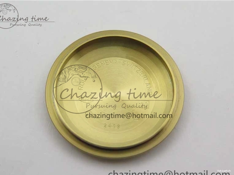 Black 40mm YG 228239 904 Version YG Bracelet Dial Markers BP A2836 Stick New Day-Date Dial on President 0420